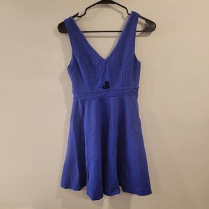Altar'd State Blue Skater Mini Dress Size Small